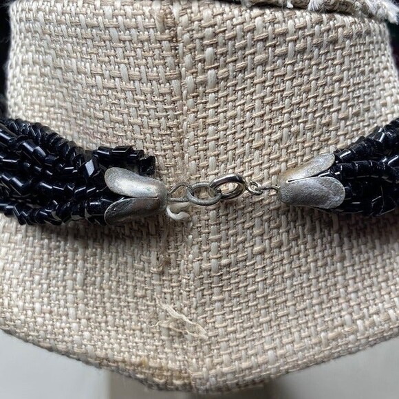 Unbranded Black Seed Bead Multi Strand Necklace - Picture 4 of 6